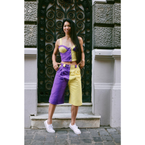 Conjunto Bicolor Top + Pantalón Culotte