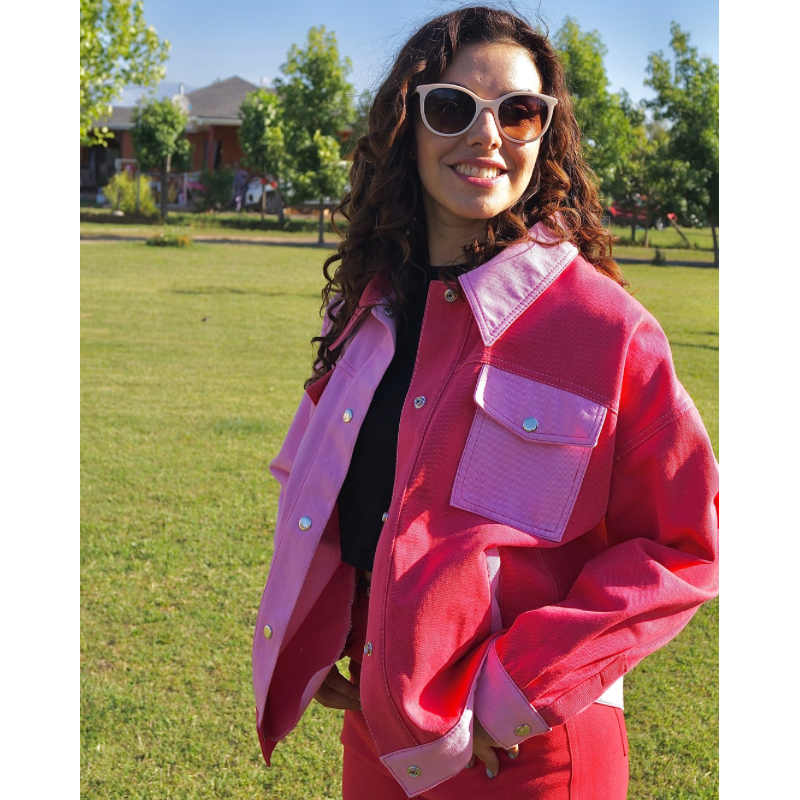 Chaqueta Oversize - Modelo Calle - Bicolor