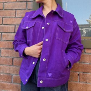 Chaqueta Oversize - Modelo Calle - Corazones