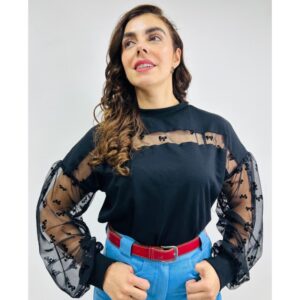 Top Velada Rositas, Negro