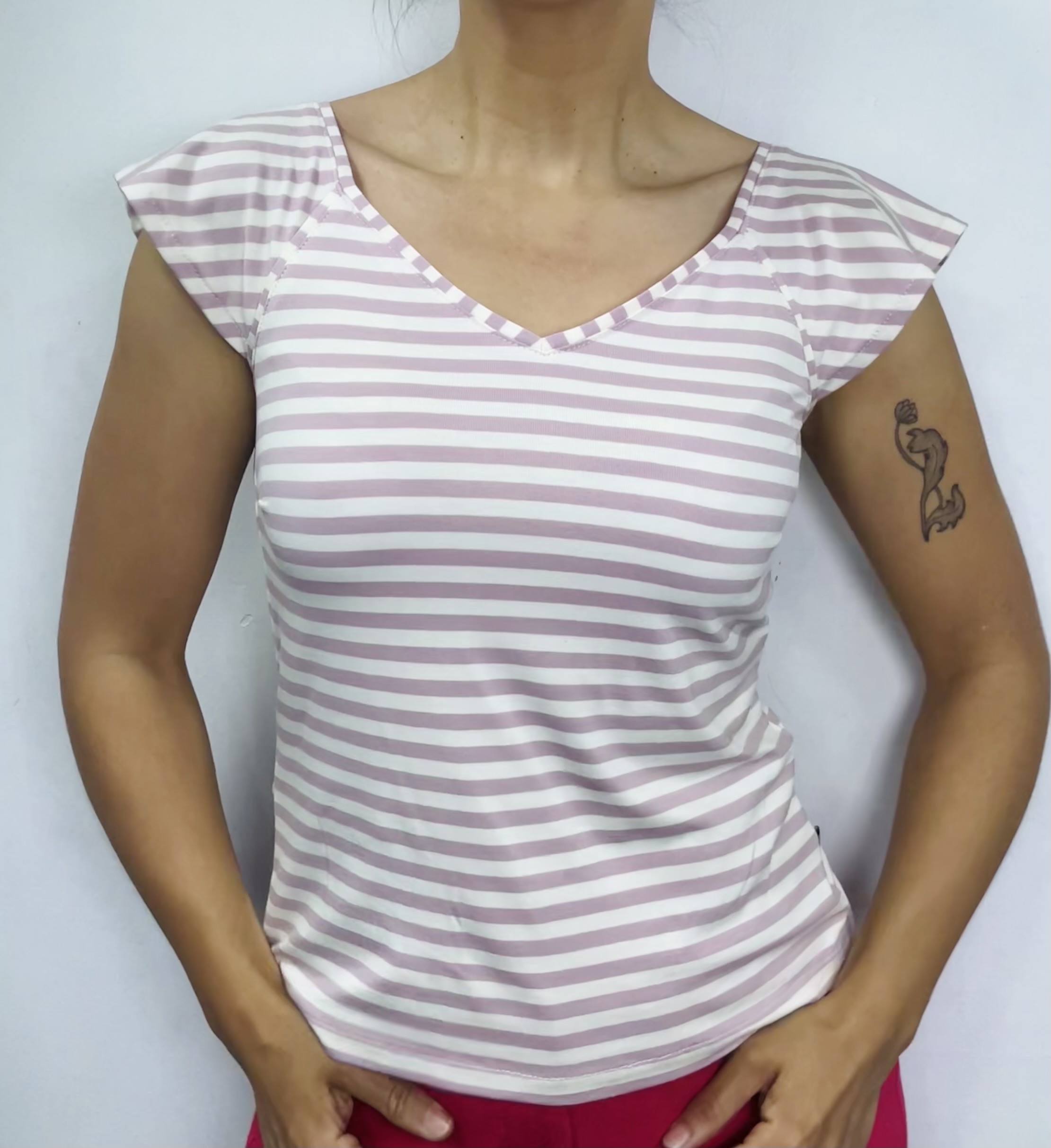 Polera Alita Rayas Rosa - Imagen 5