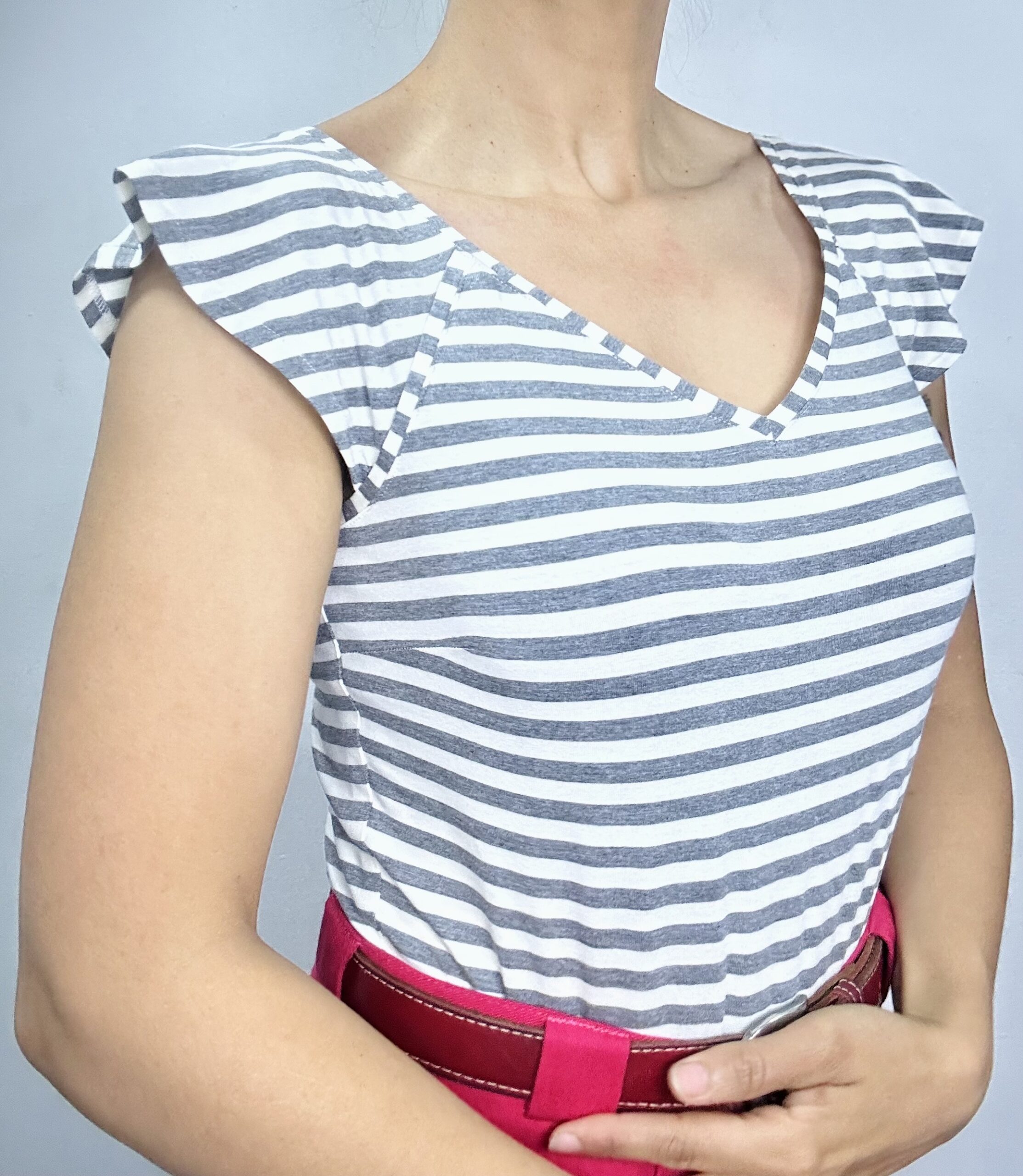 Polera Alita Rayas Gris - Imagen 3