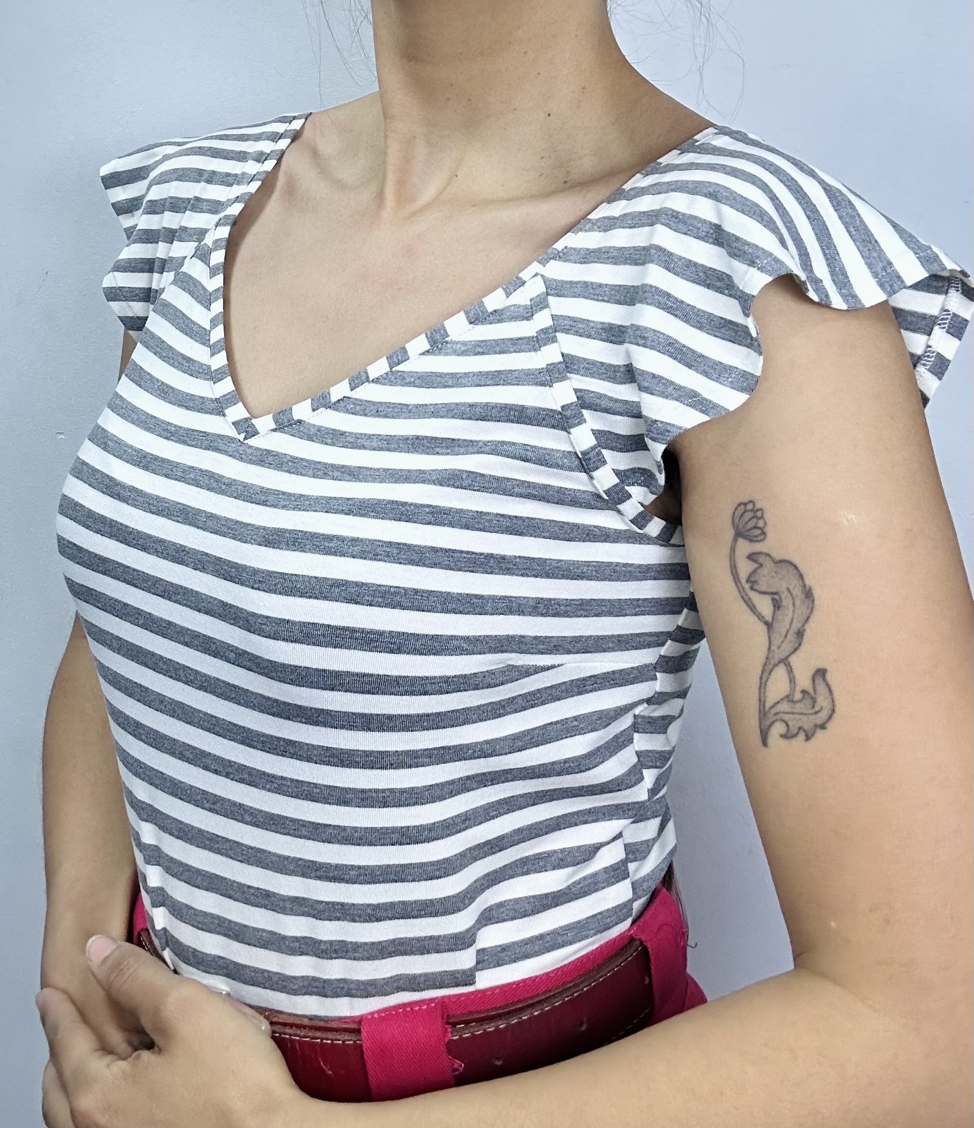 Polera Alita Rayas Gris - Imagen 4