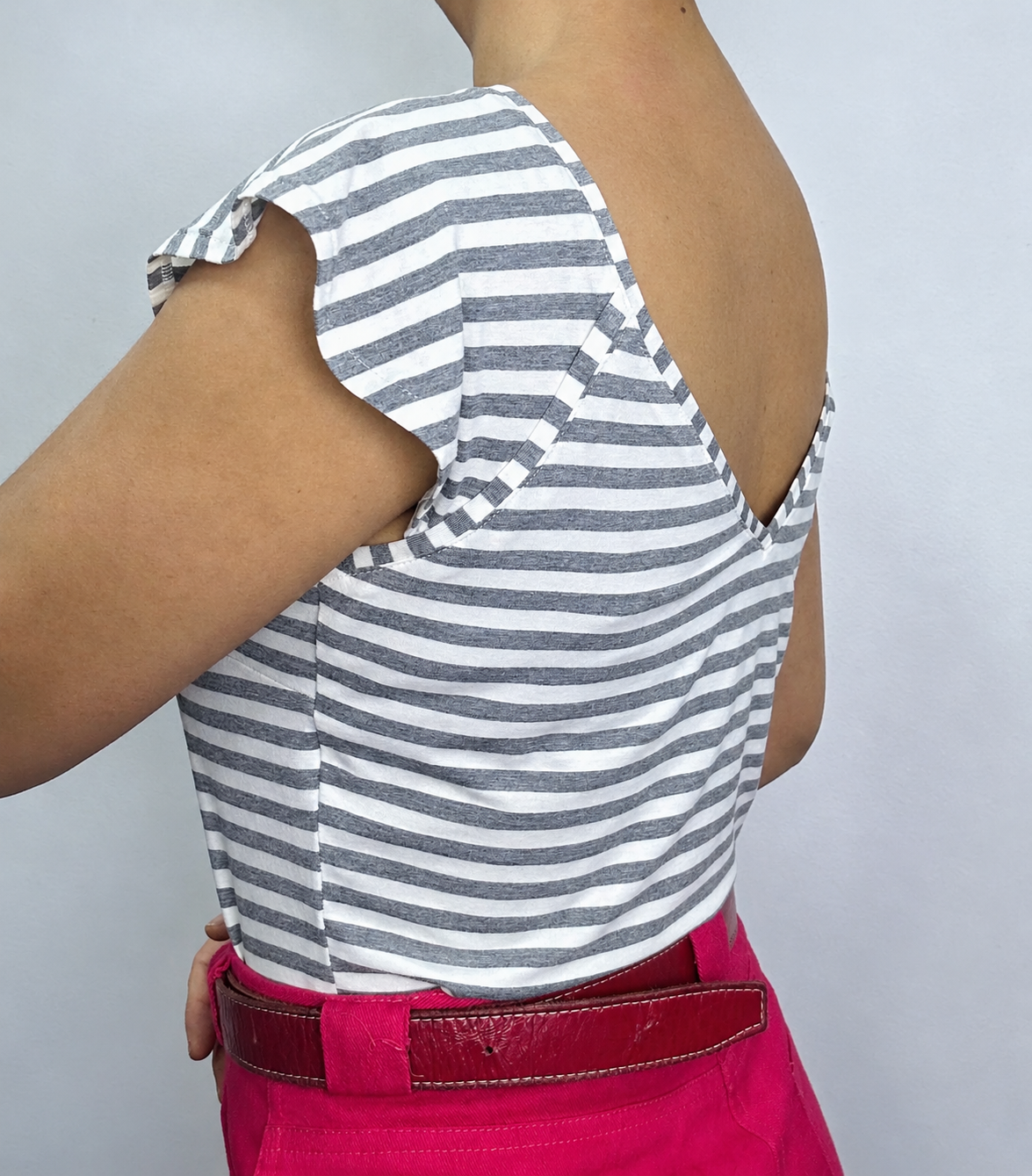 Polera Alita Rayas Gris - Imagen 5
